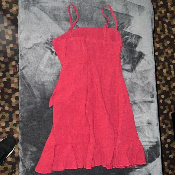 Princess Polly Caedere Mini Dress in Maroon Size 2 New with tag - Picture 7 of 14